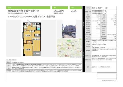 ボヌール宮前平 202号 0