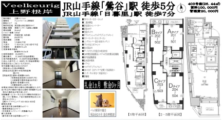 フェルクルール上野根岸 403号 0