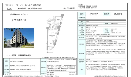 ザ・パークハビオ目黒桜邸 520号 0