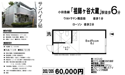 サンハイツ砧 202/205 0