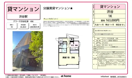 グラーサ渋谷松濤 406 406 0