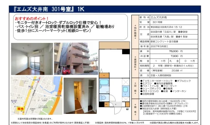 エムズ大井南 301号室 0