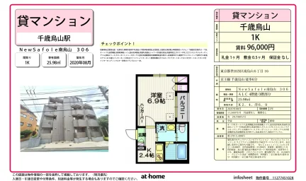 ニューサホーレ南烏山306 306 0