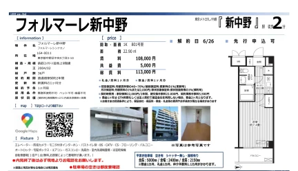 フォルマーレ新中野 801号 0