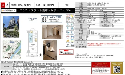 プラウドフラット浅草トレサージュ 904 904 0