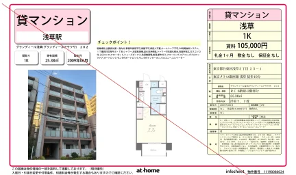 グランディール浅草 202号 0