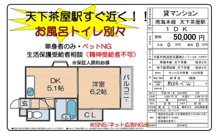 サンコスモ岸里 102号 0