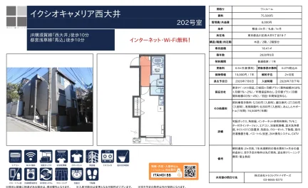 イクシオキャメリア西大井 202号 0