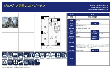 ジェノヴィア両国Vスカイガーデン 502号 0