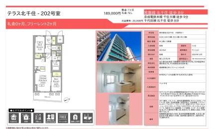テラス北千住 202号 0