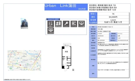 Urban Link蒲田906号室 906号 0
