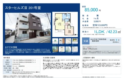 スターヒルズⅡⅢ 201号室 201号 0