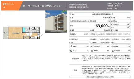 カーサトランキーロ伊勢原 0102 0102号 0