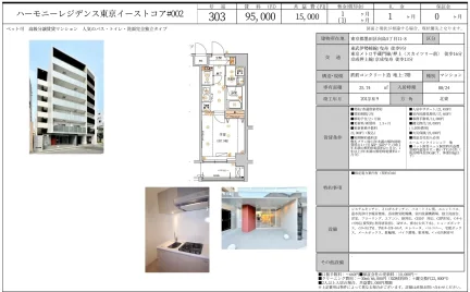 ハーモニーレジデンス東京イーストコア#002 303号 0