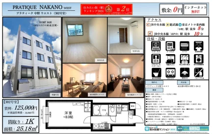 プラティーク中野ウエスト 302号 0