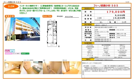 フィーノ武蔵小杉 505 505 0