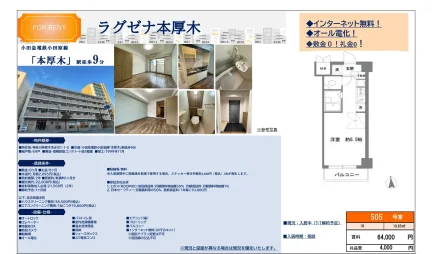 ラグゼナ本厚木 505号 0