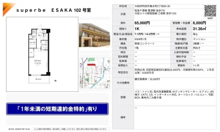 superbe ESAKA 102号 0