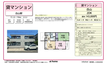 サンホープ白山 202 202号 0