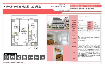 アジールコート三軒茶屋 202号 0