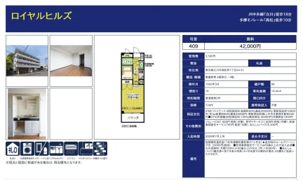 ロイヤルヒルズ 409号 0
