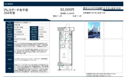 アレスグーテ北千住 304号 0
