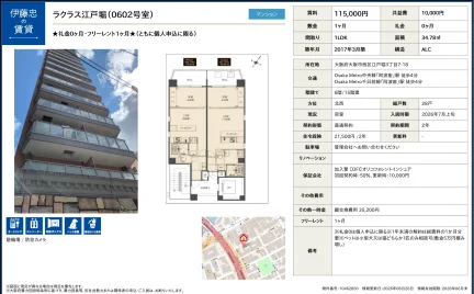 ラクラス江戸堀 0602号 0
