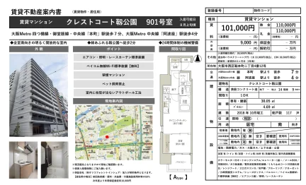 クレストコート靱公園 901号室 901号 0