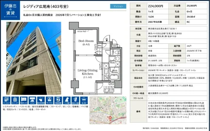 レジディア広尾南 403号 0