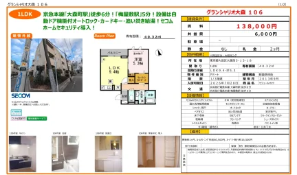 グランシャリオ大森 106 106号 0