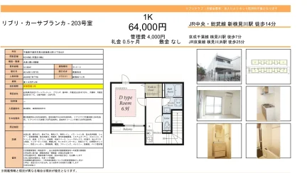 リブリ カーサブランカ 203号 0