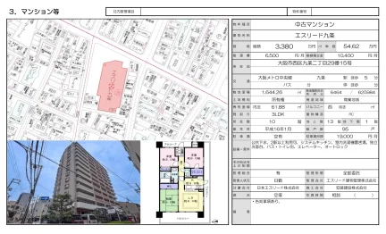 3-Bedroom Condo Near Station in Kujo 0