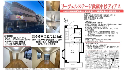 リーヴェルステージ武蔵小杉ディアス 305号 0