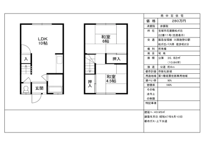 Well-Kept 2-Bedroom House in Hanayashiki matsugaoka 0