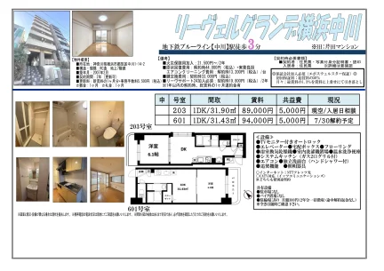 グラン元横浜中川 203号 0