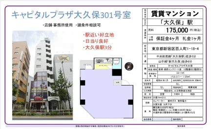 キャピタルプラザ大久保 301号 0