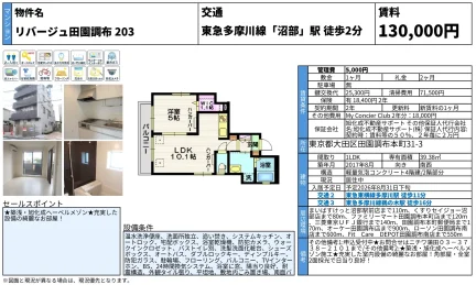 リバージュ田園調布 203 0