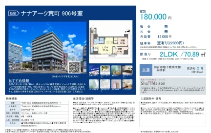 ナナアーク荒町 906号 0