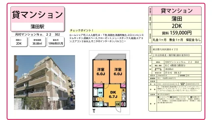 月村マンション No.22 302 302号 0