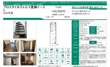 プロスタイルウェルス豊洲イースト 502号 0