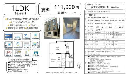 KAresidence 西日暮里 102号 0