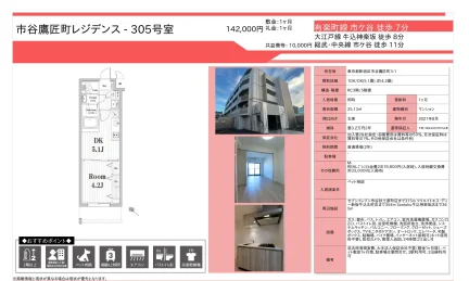 市谷鷹匠町レジデンス 305号 0