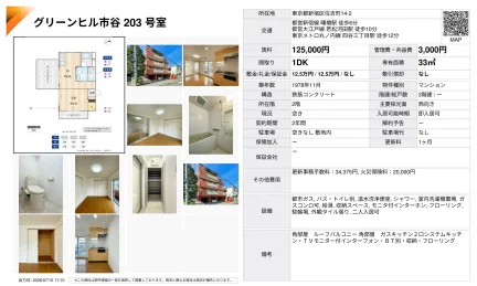 グリーンヒル市谷 203号 0