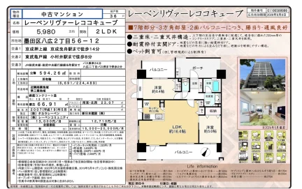 レーベンリヴァーレココキューブ 0