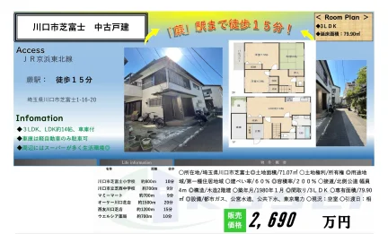 川口市芝富士 中古戸建 0