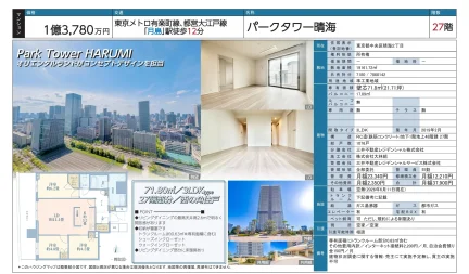 パークタワー晴海 27号 0