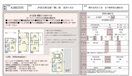 蕨市北町4丁目 全1棟新築分譲住宅 1号 0