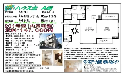 ハウスA棟 201号 0