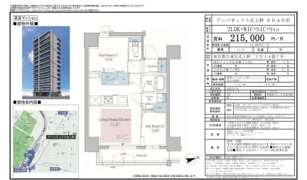 アーバネックス北上野 604号 0