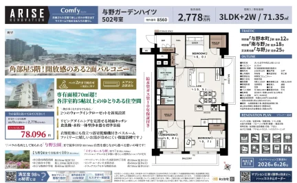 与野ガーデンハイツ 502号 0